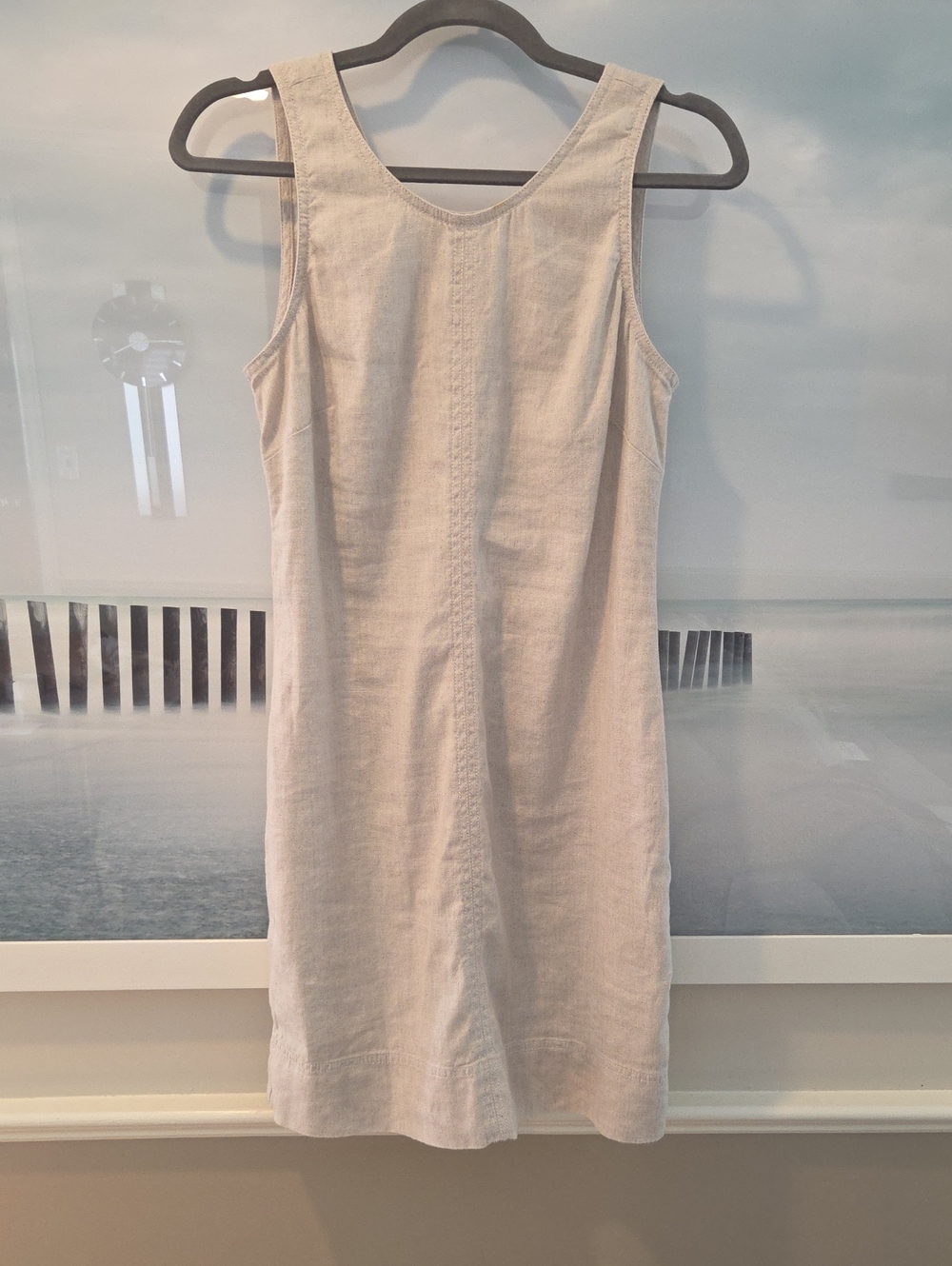 Tommy Bahama Light Beige Sleeveless Mini Shift Dress